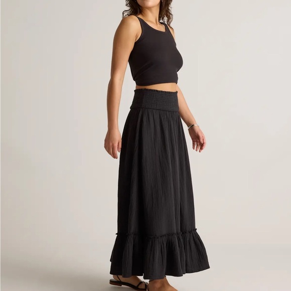 Quince Black Flowy Maxi Skirt - Picture 1 of 2